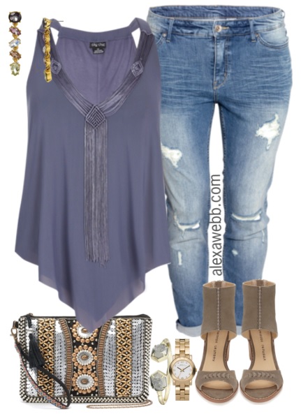 plus size boyfriend jeans outfit alexa webb 516 alexa webb plus size concert outfits