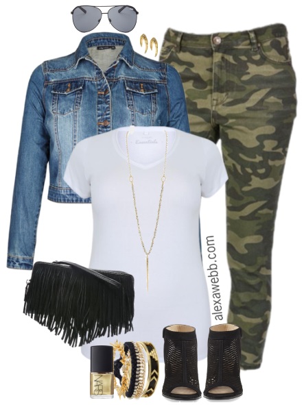 plus size camo pants outfit