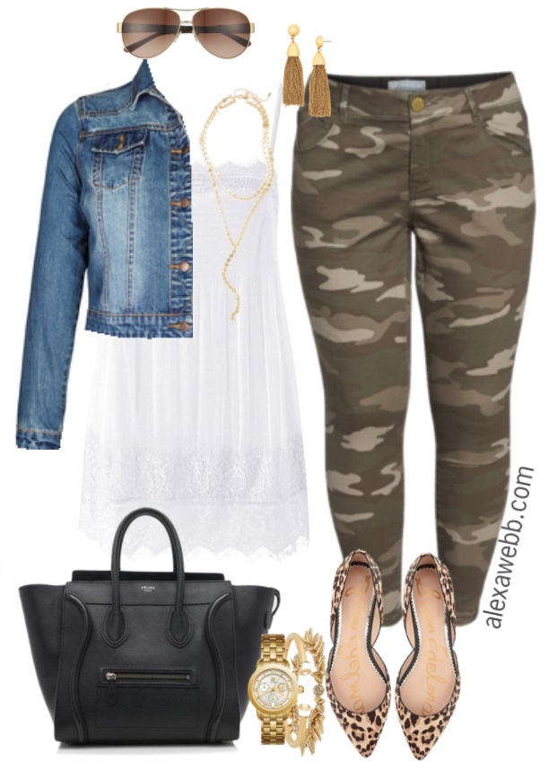 Plus Size Camo Pants Outfit - Alexa Webb