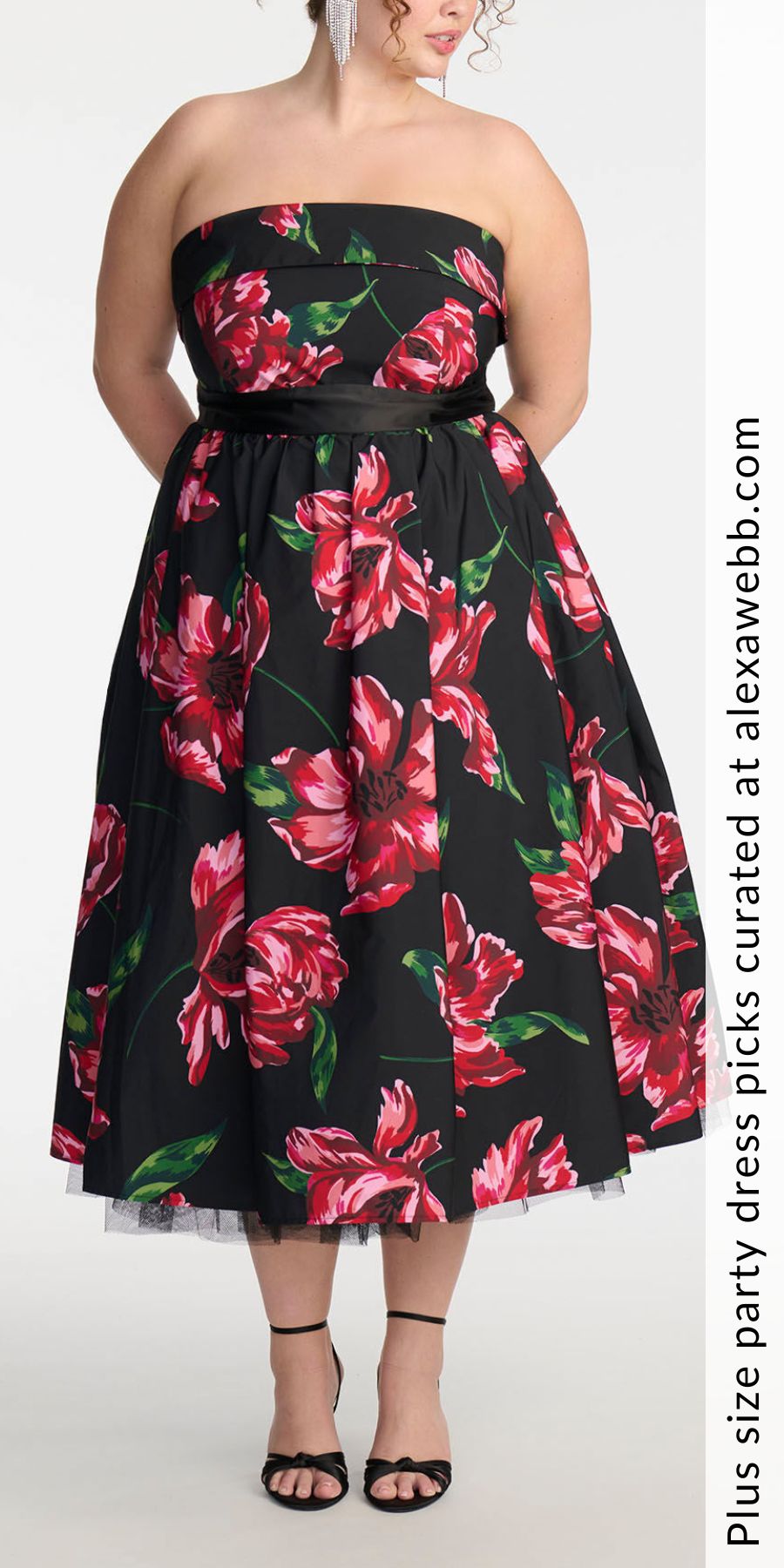 red pink formal dress Women Plus Size 3/4 Sleeve Embroidery Floral Formal Wedding Party Long –  JeHouze.US