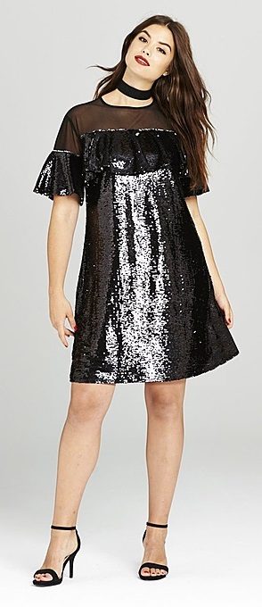 junior plus size sequin dress