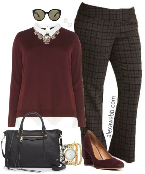 Plus plaid pants on sale