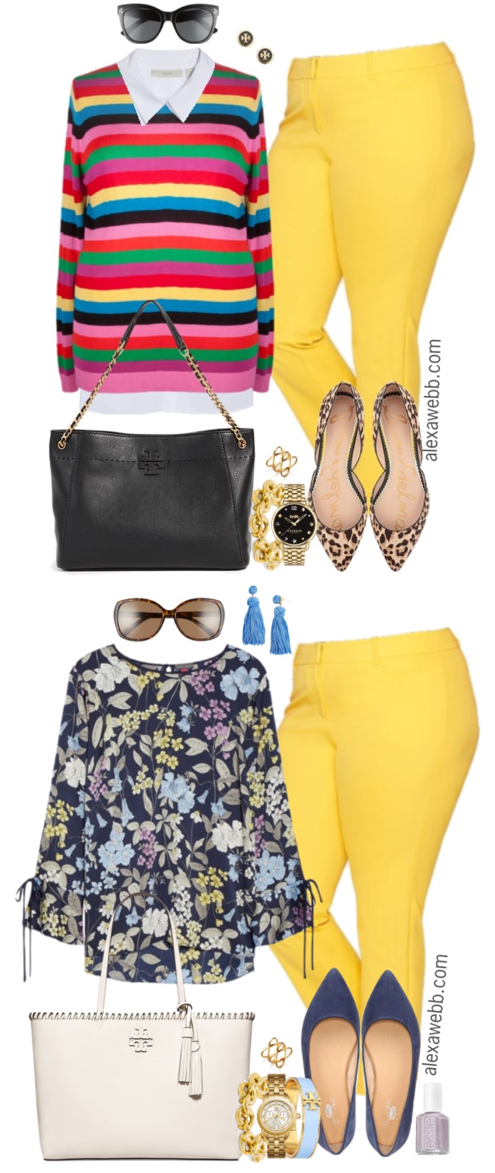 yellow work outfit