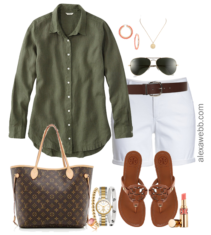 olive shirt outfit