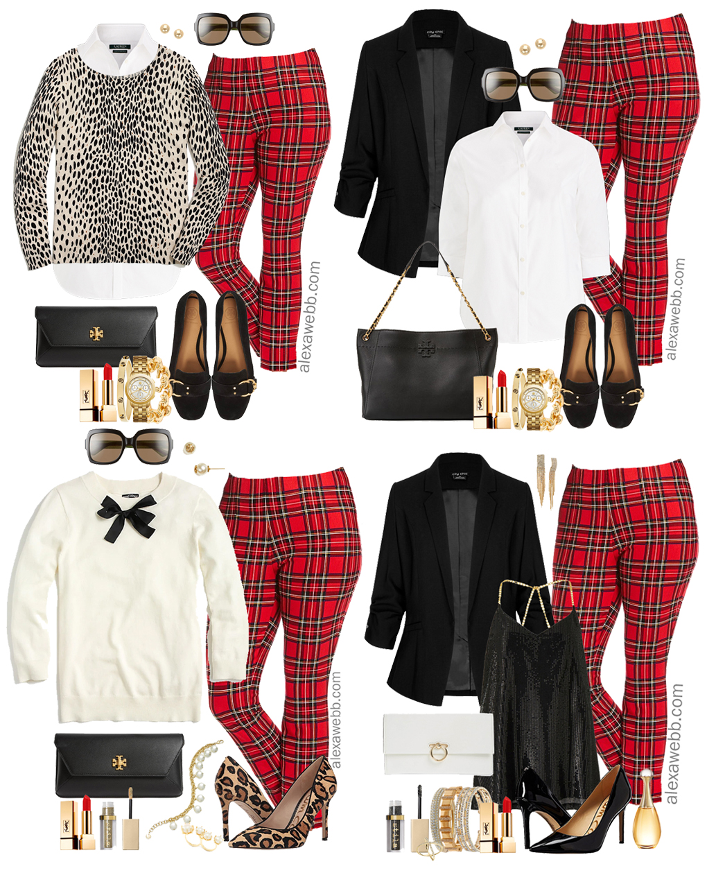 Plus Size Holiday Plaid Outfits - Part 1 - Alexa Webb