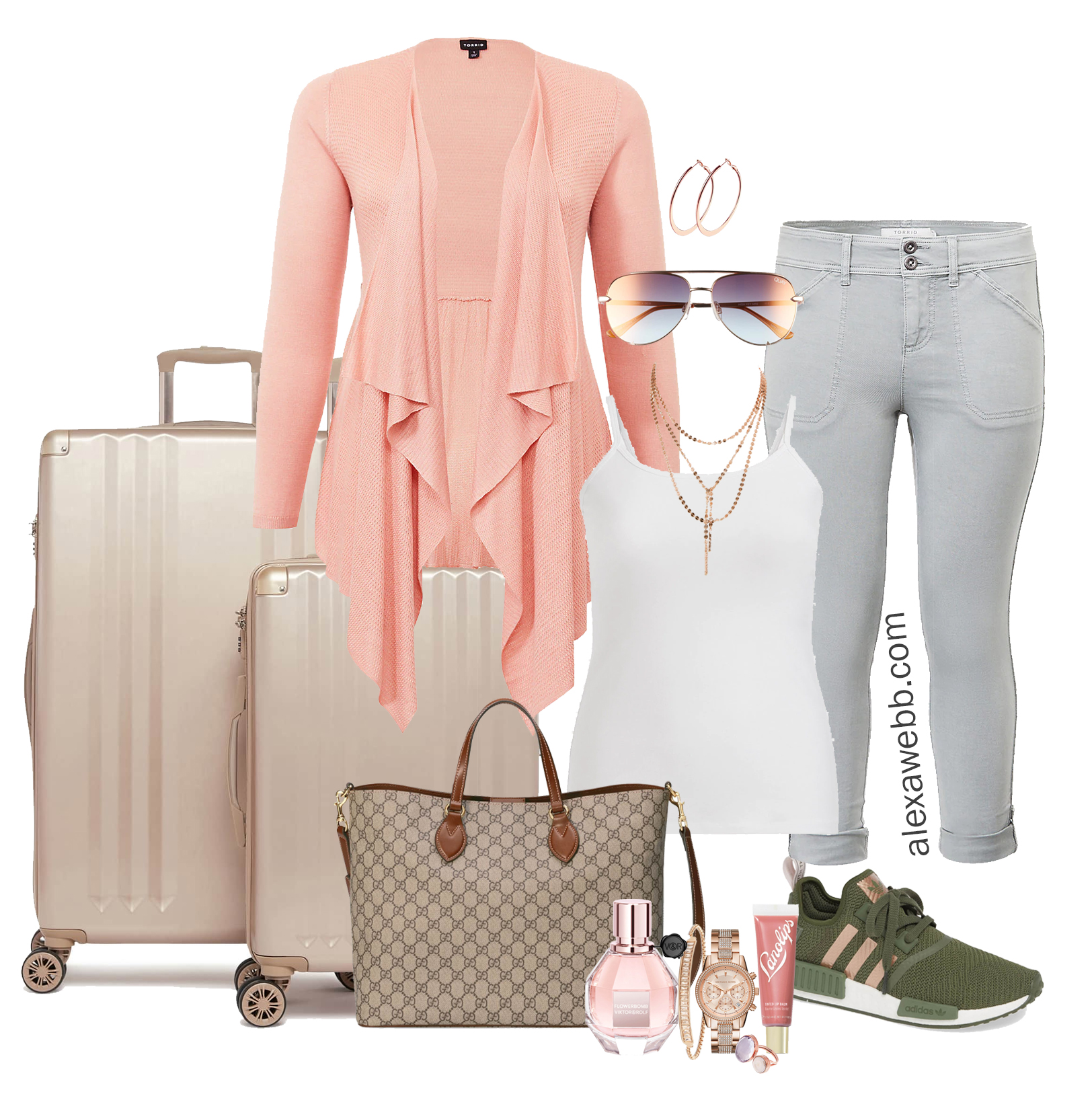 Plus Size Airport Style Outfit Alexa Webb