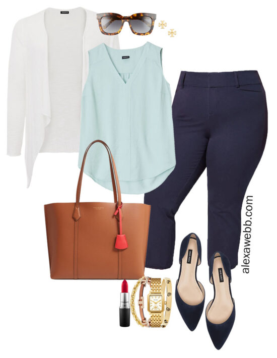 Plus Size Summer Work Capsule Wardrobe Alexa b