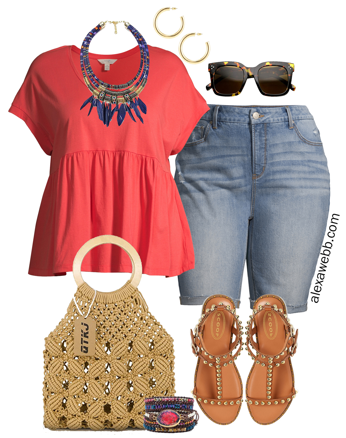 Plus Size on a Budget - Boho Outfits - Alexa Webb