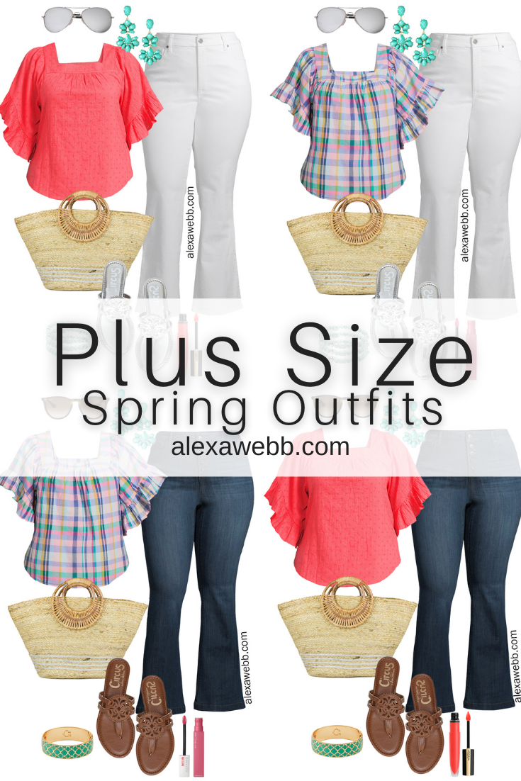 Plus Size Early Spring Outfit Ideas - Alexa Webb