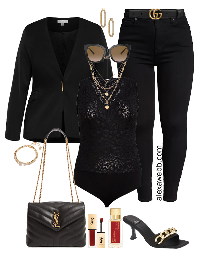 Straight Size to Plus Size – All Black Outfit - Alexa Webb