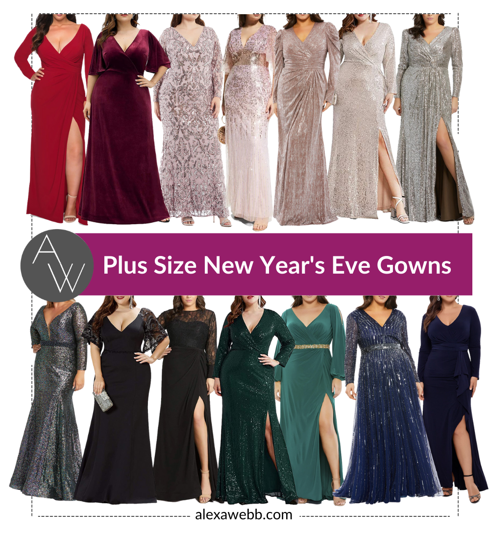 42 Plus Size New Year's Eve Gowns - Alexa Webb