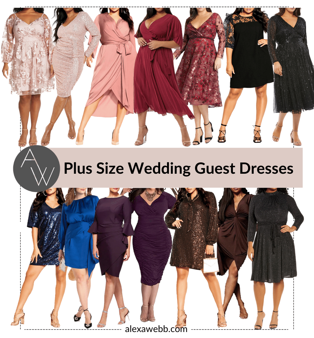 plus size dresses for wedding guest