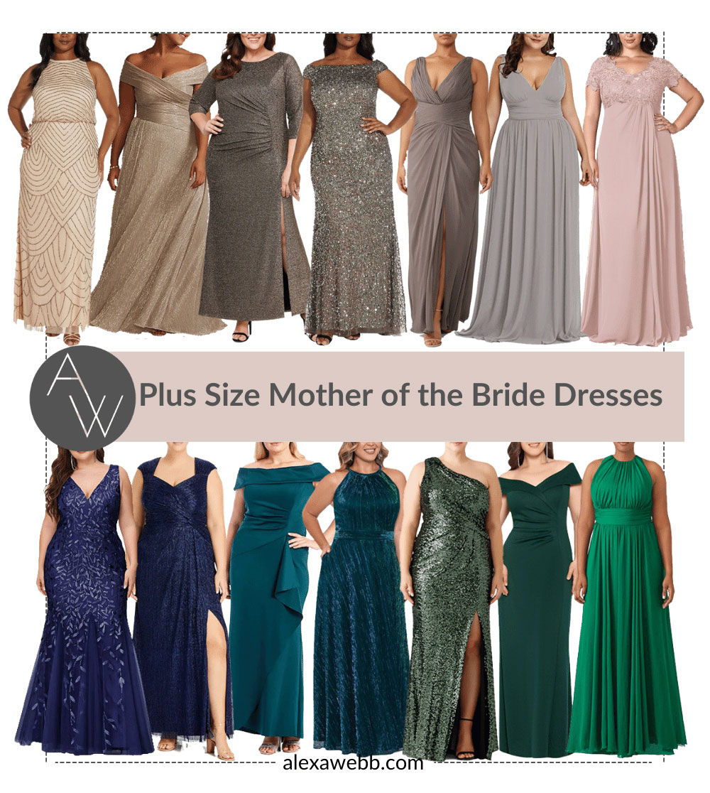 mother of bride plus dresses