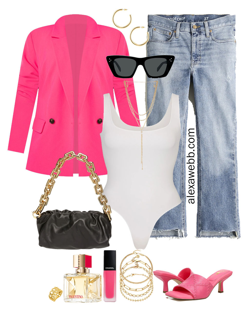Plus Size Pink Blazer Outfits - Part 1 - Alexa Webb