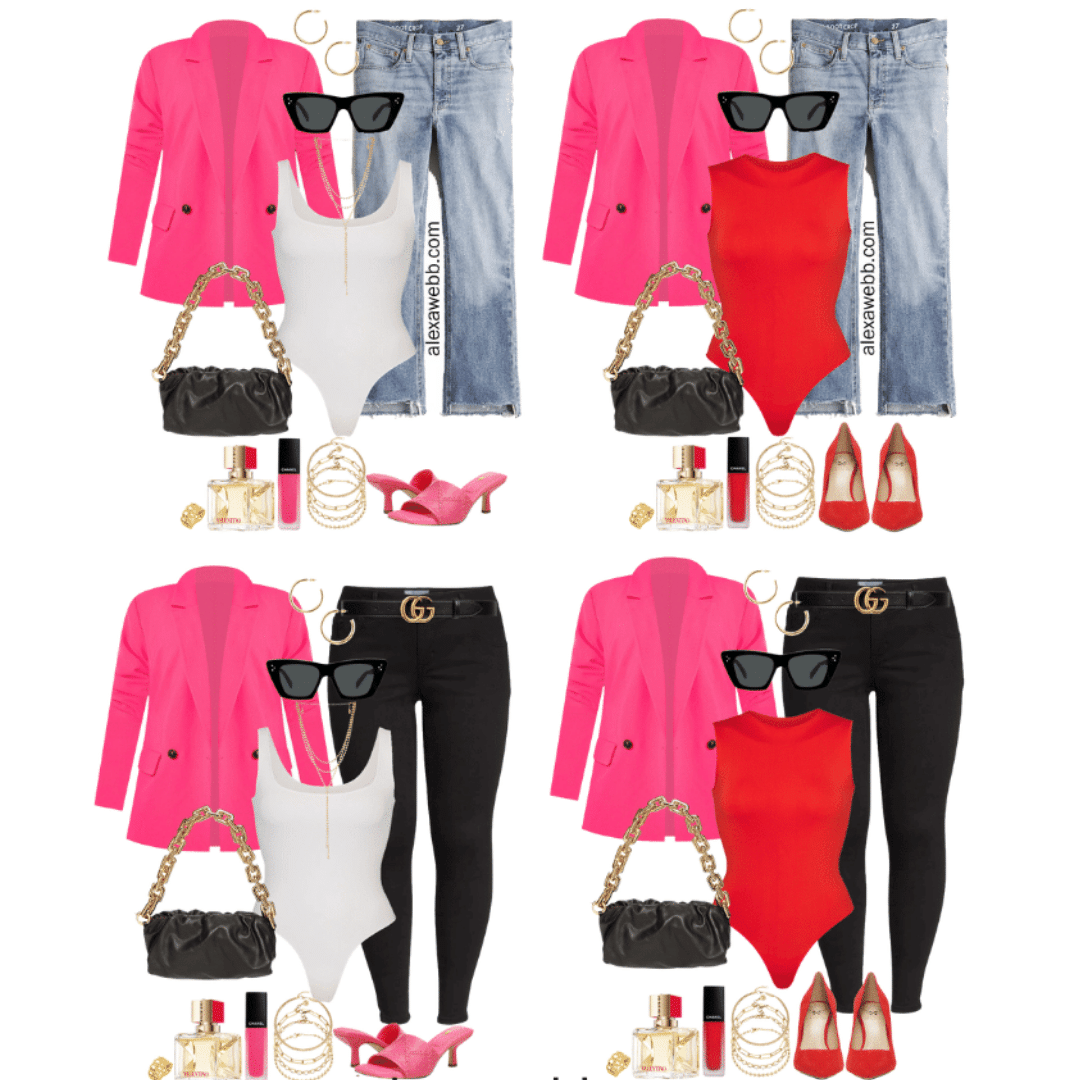 Plus Size Pink Blazer Outfits - Part 2 - Alexa Webb