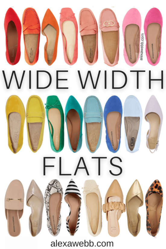 womens flats wide width