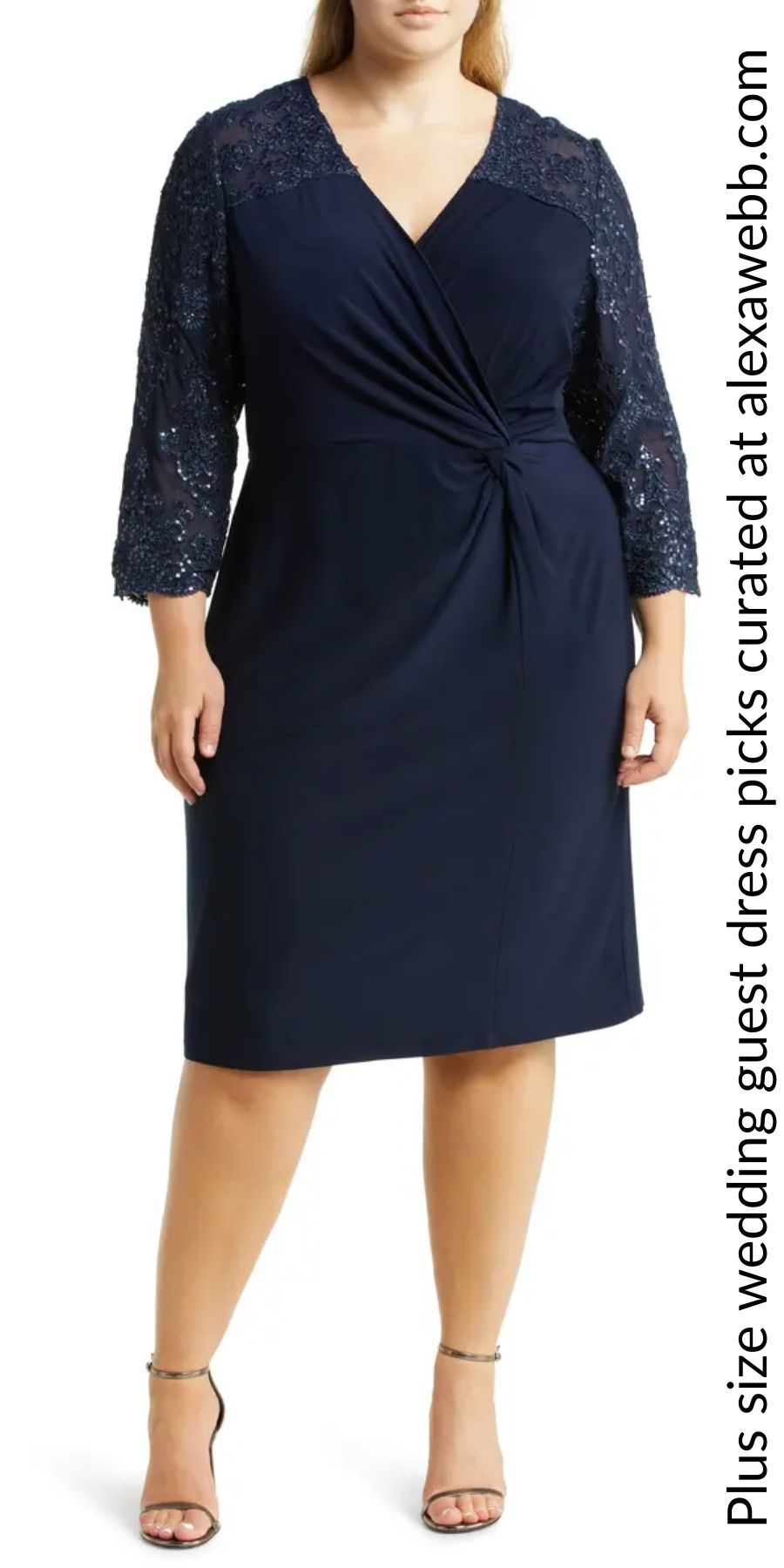 72 Plus Size Wedding Guest Dresses with Sleeves - Alexa Webb