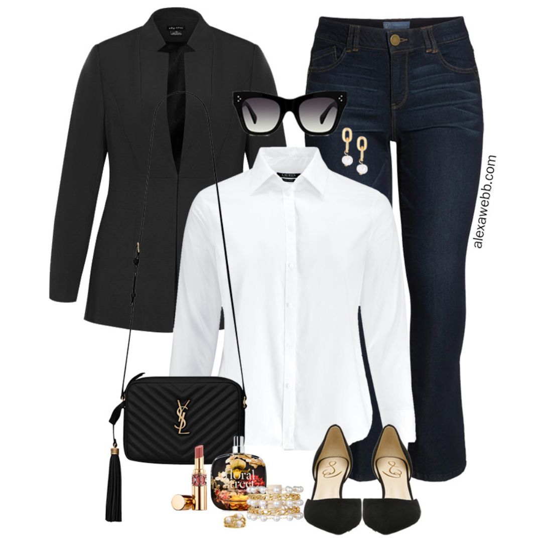 Plus Size Blazer Date Night Outfit - Part 2 - Alexa Webb