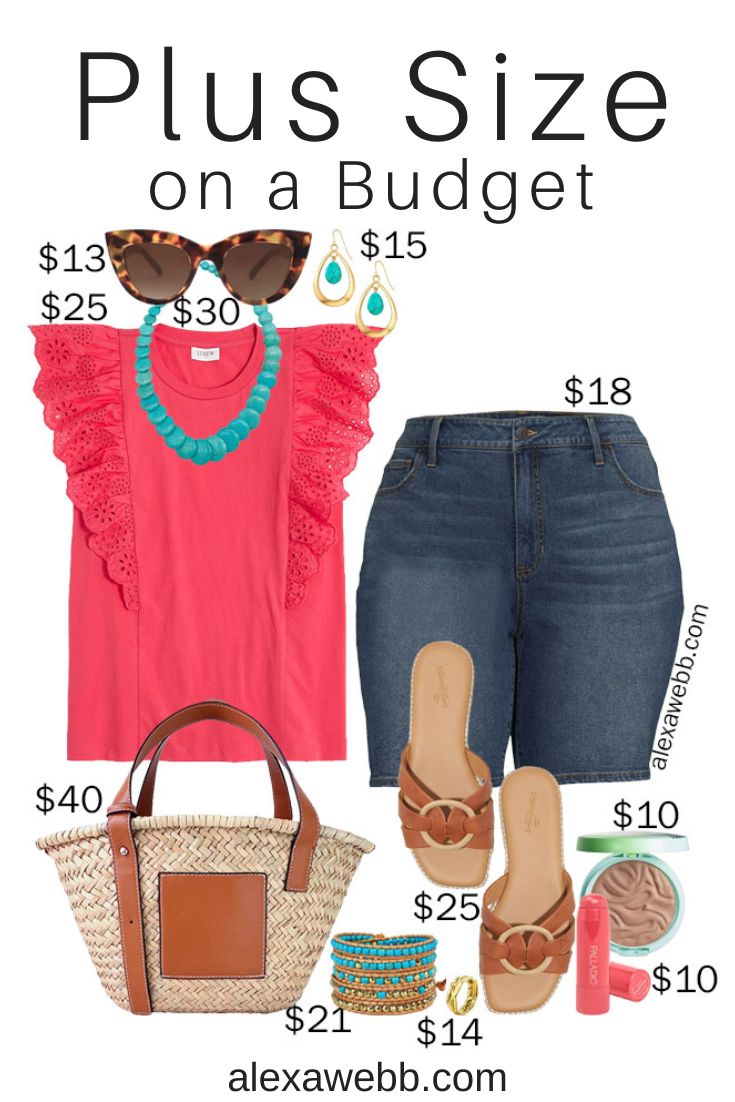 Plus Size on a Budget – Hot Coral Summer - Alexa Webb