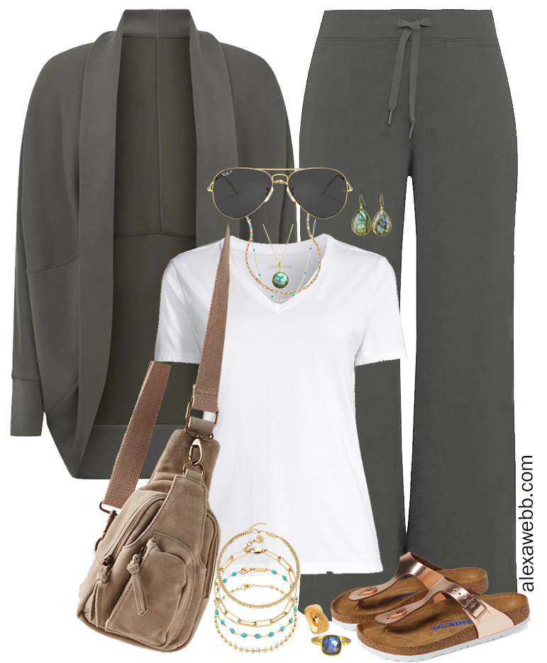 Plus Size Fall Athleisure Cardigan Alexa b