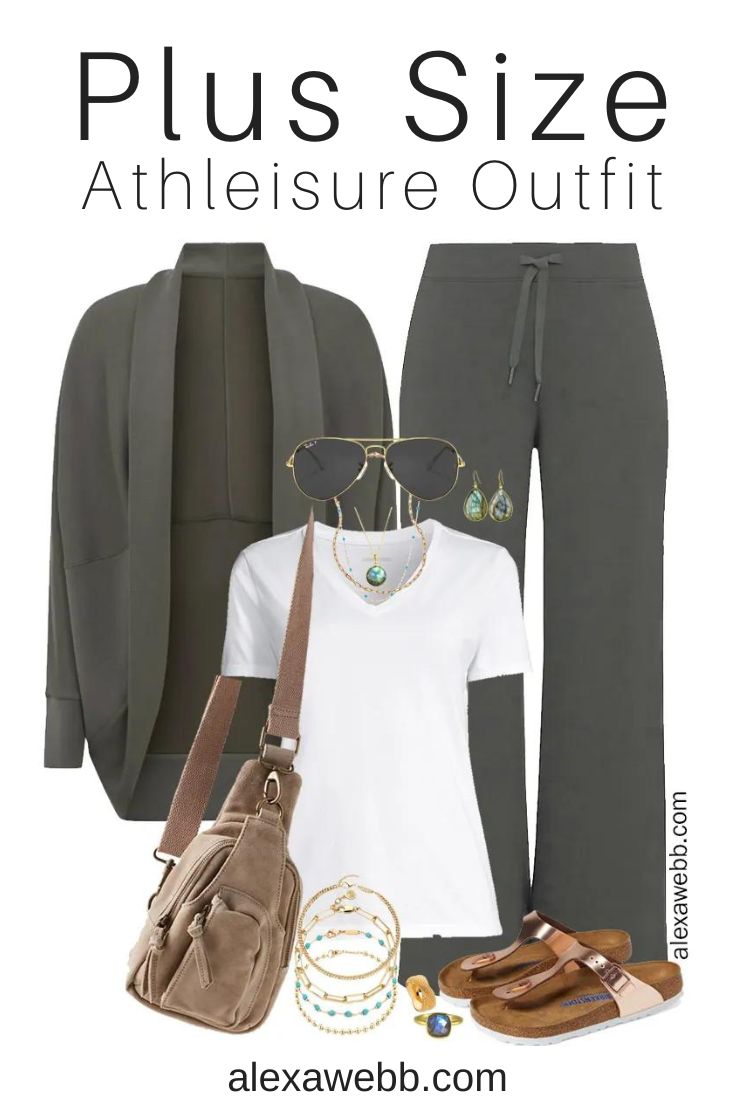 Plus Size Fall Athleisure Cardigan Alexa b