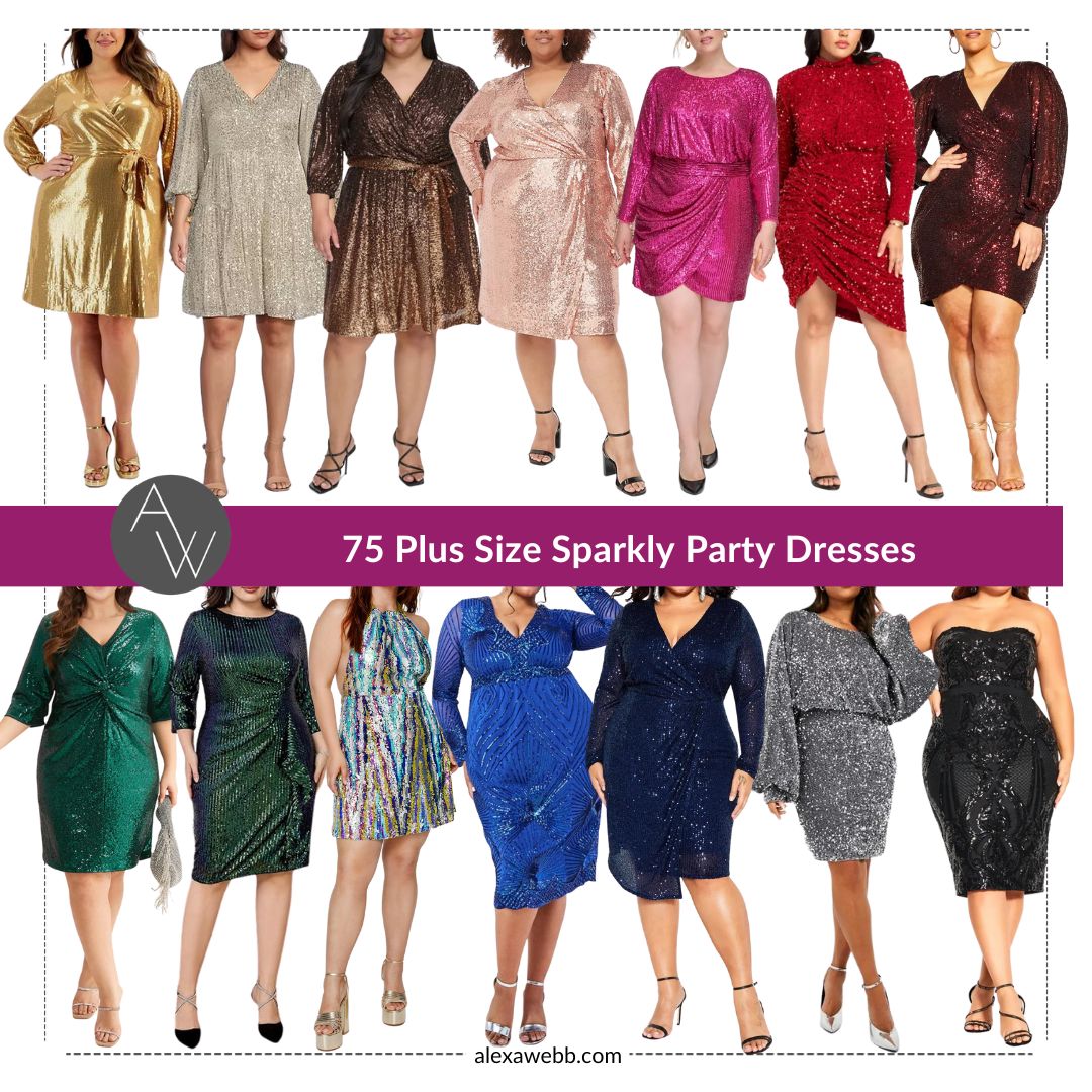 75 Plus Size Sparkly Party Dresses - Alexa Webb