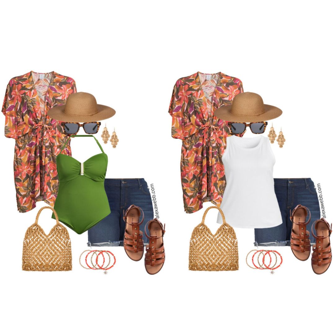 Plus Size Vacation Outfits with Walmart - Alexa Webb