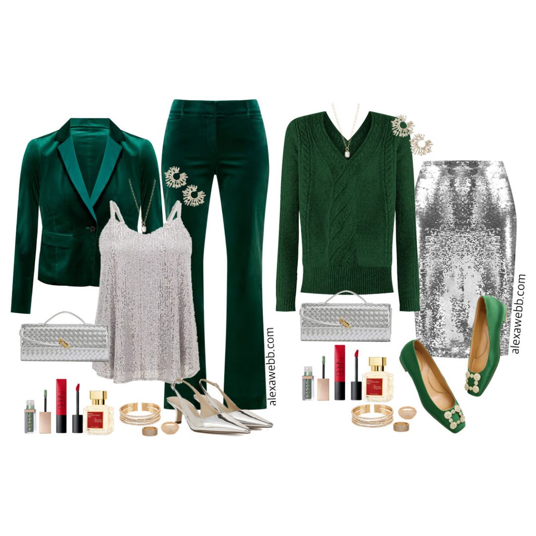 Plus Size Green Holiday Outfits - Alexa Webb